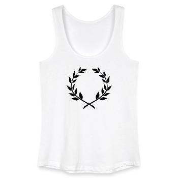 Winner wreath laurel wreath - Women’s Organic Tank Top - white - Front