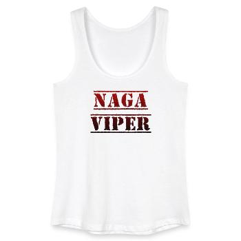Naga Viper, Hot Chili mit vielen Scoville - Frauen Bio Tank Top - Weiß - Vorne