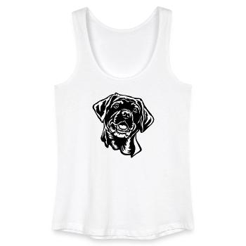 Labrador Head - Women’s Organic Tank Top - white - Front