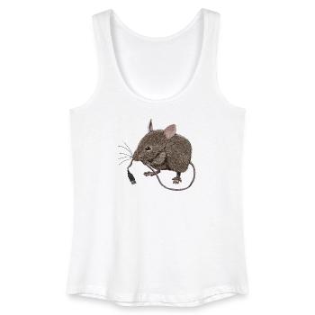 USB-Maus - Frauen Bio Tank Top - Weiß - Vorne