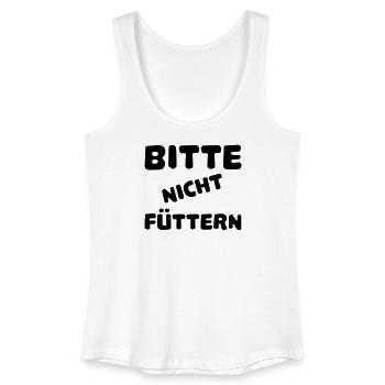 Bitte nicht füttern - Frauen Bio Tank Top - Weiß - Vorne