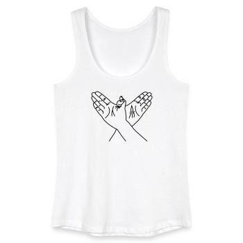 Freiheit der Handgesten - Frauen Bio Tank Top - Weiß - Vorne