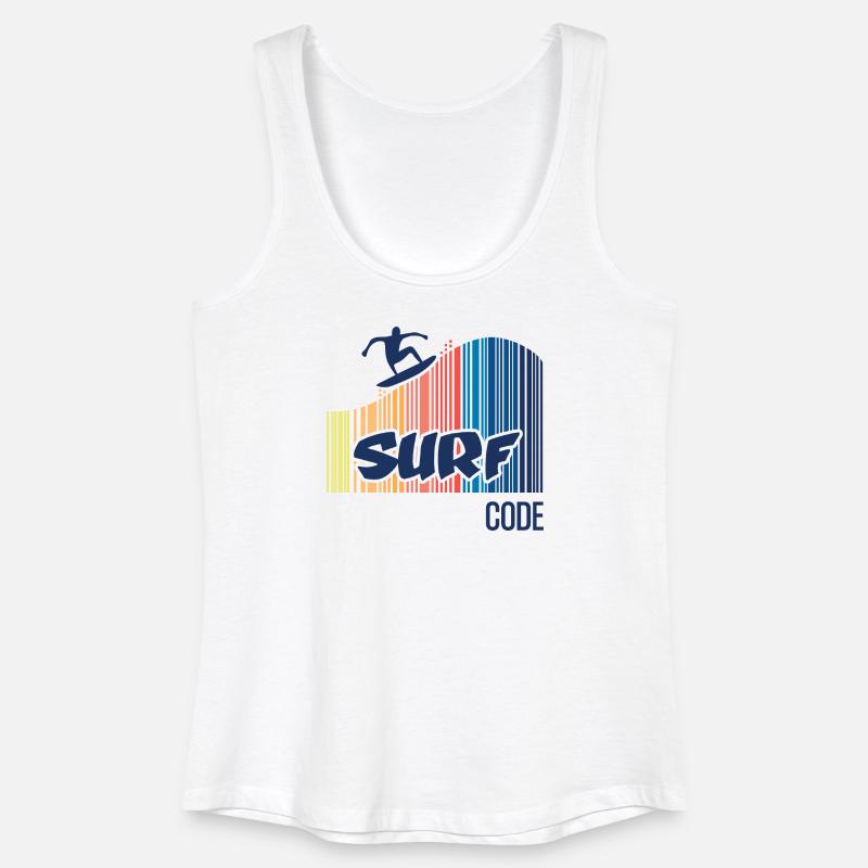 Surf Code - Women’s Organic Tank Top - white