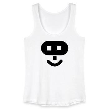 Logo du hacker - Débardeur bio Femme - blanc - Devant