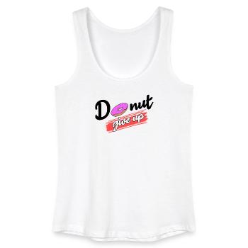 Cool Süßigkeiten Statement Donut Nachspeise - Frauen Bio Tank Top - Weiß - Vorne