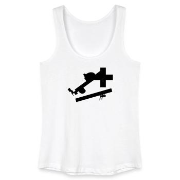cross II - Frauen Bio Tank Top - Weiß - Vorne