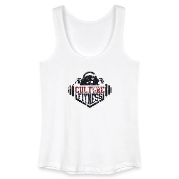 Fitness-Kultur - Frauen Bio Tank Top - Weiß - Vorne