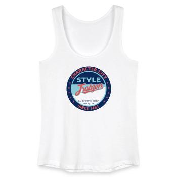 de t-shirt de haute qualité d’inspiration vintage. - Débardeur bio Femme - blanc - Devant