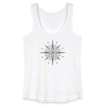Étoile glamour intemporelle - Débardeur bio Femme - blanc - Devant
