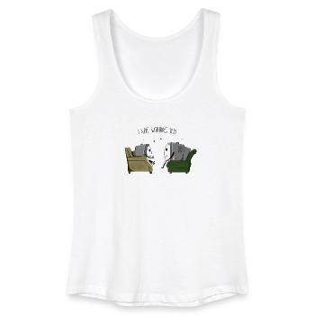 I love watching you - Women’s Organic Tank Top - white - Front