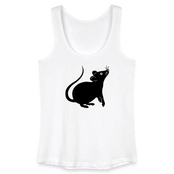 Rat shadow figure year of the rat - Women’s Organic Tank Top - white - Front