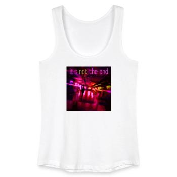 Neon Trail of the Night - Women’s Organic Tank Top - white - Front