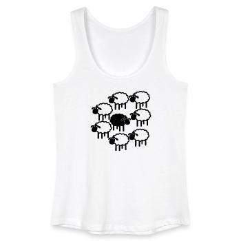 Midnight Sheep Parade - Women’s Organic Tank Top - white - Front
