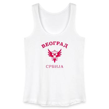 BEOGRAD - Belgrade - Serbia - Serbia - Women’s Organic Tank Top - white - Front