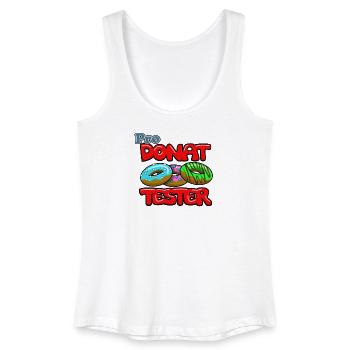 Pro Donut Tester - Women’s Organic Tank Top - white - Front