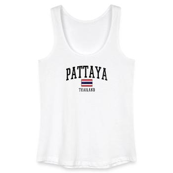 Flag Stripe Contrast Collection - Women’s Organic Tank Top - white - Front