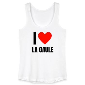 Ich liebe Frankreich, ich bin Französin - Frauen Bio Tank Top - Weiß - Vorne