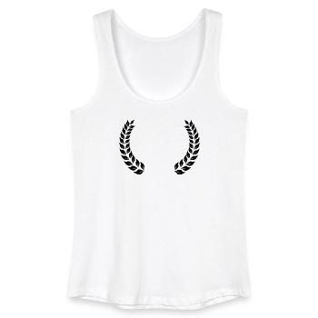 Lorbeerkranz Freifläche - Frauen Bio Tank Top - Weiß - Vorne