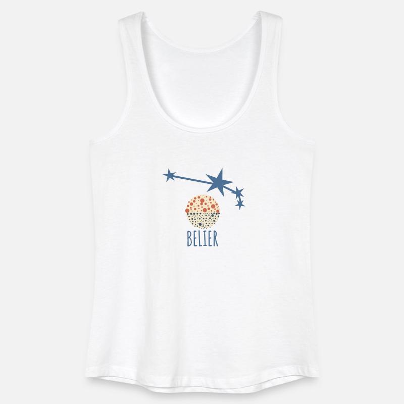Das Sternbild Widder - Frauen Bio Tank Top - Weiß