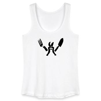 Gartengärtner bereit - Frauen Bio Tank Top - Weiß - Vorne