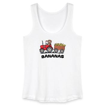 Landwirt Spruch Traktor Kraftfahrzeug Ackerbau - Frauen Bio Tank Top - Weiß - Vorne