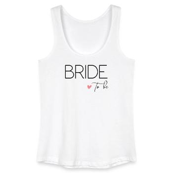 Bride to - Crew to drink! Customisable - Women’s Organic Tank Top - white - Front