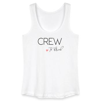 Bride to - Crew to drink! Customisable - Women’s Organic Tank Top - white - Front