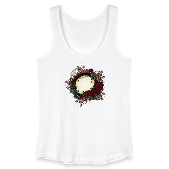zeitlos schönes Rosengarten Jugendstil Ornament - Frauen Bio Tank Top - Weiß - Vorne