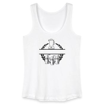 Blender smoothie in laurel wreath transparent - Women’s Organic Tank Top - white - Front