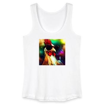 Fancy Chicken III - Frauen Bio Tank Top - Weiß - Vorne