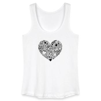 Alltag Liebe - Frauen Bio Tank Top - Weiß - Vorne