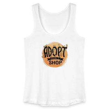 Adopt Don't Shop - Women’s Organic Tank Top - white - Front