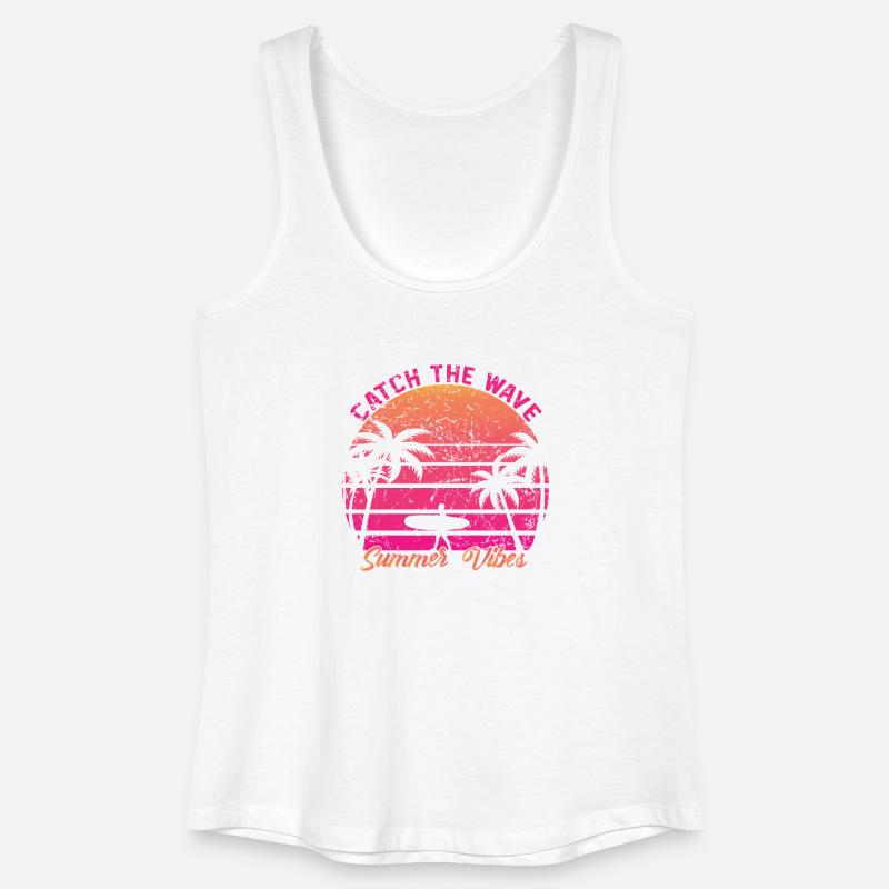 Catch the Wave - Frauen Bio Tank Top - Weiß
