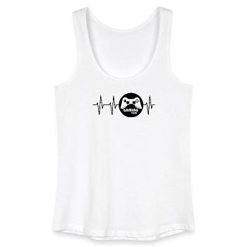 pulse gaming heartbeat controller icon icon logo - Women’s Organic Tank Top - white - Front