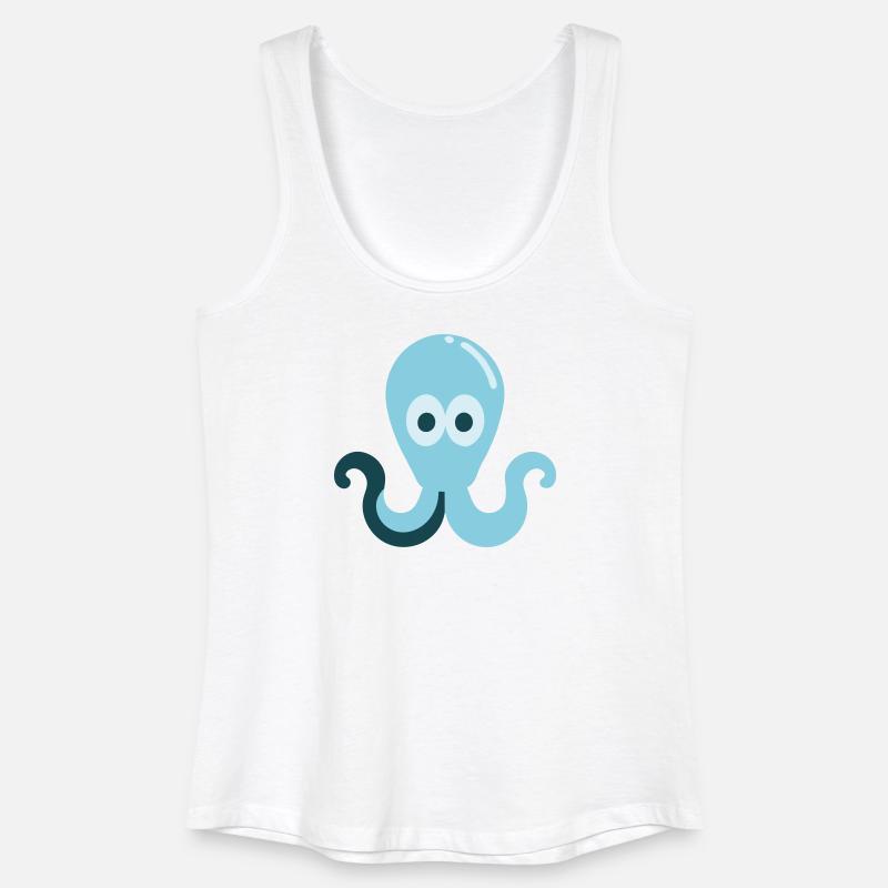 Squid - Women’s Organic Tank Top - white