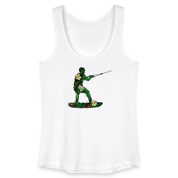 Wakesurf Wakeboard Surf Kitesurfer Planche de surf - Débardeur bio Femme - blanc - Devant