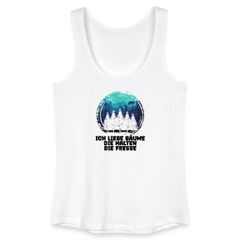 Forestry Statement Tree Lumberjack Wood Woodwork - Women’s Organic Tank Top - white - Front