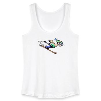 Wintersport Eishockey Snowboard Schifahrer Eis - Frauen Bio Tank Top - Weiß - Vorne