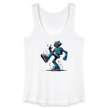 Extraterrestrial alien robot dances - Women’s Organic Tank Top - white - Front
