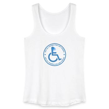 Nicht alle Behinderungen sind sichtbar - Frauen Bio Tank Top - Weiß - Vorne