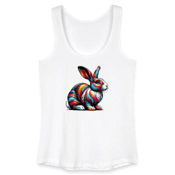 Kaninchen - Frauen Bio Tank Top - Weiß - Vorne