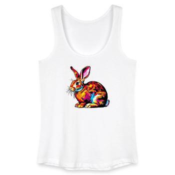Kaninchen - Frauen Bio Tank Top - Weiß - Vorne