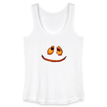 Pumpkin Face Halloween - Women’s Organic Tank Top - white - Front