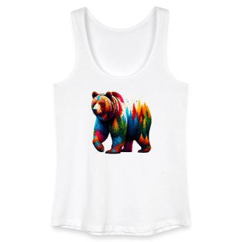 Bear - Women’s Organic Tank Top - white - Front
