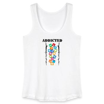 Addicted - Women’s Organic Tank Top - white - Front