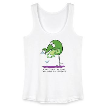If there is no solution... (English version) - Women’s Organic Tank Top - white - Front