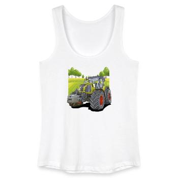 Tracteur dans les champs - Débardeur bio Femme - blanc - Devant