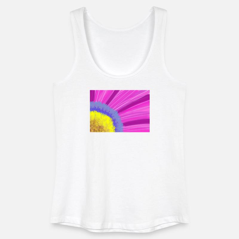 Blume - Frauen Bio Tank Top - Weiß