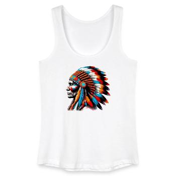 Amérindien Américain - Débardeur bio Femme - blanc - Devant