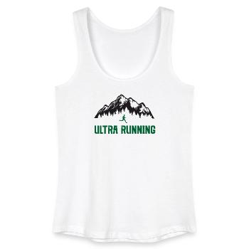 Ultra course à pied - Débardeur bio Femme - blanc - Devant